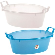 Bacinella Ovale Catino Vaschetta Catinella Tinozza Polietilene Multiuso 12L-75L