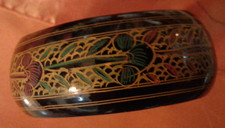 Bracciale etnico rigido legno