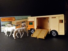 Matchbox 75 Superfast #40 Horse Box porta laterale marrone 1977VN/MINT in scatola tipo orig K