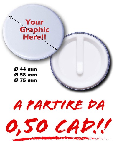 Spilla personalizzata clip - spilla, (clip