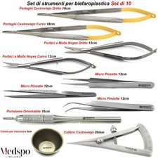 Kit Micro Chirurgia della Cataratta Oculare Blefaroplastica Oftalmica Chirurgico