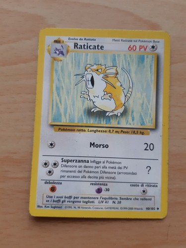 Raticate carta pokémon - -,