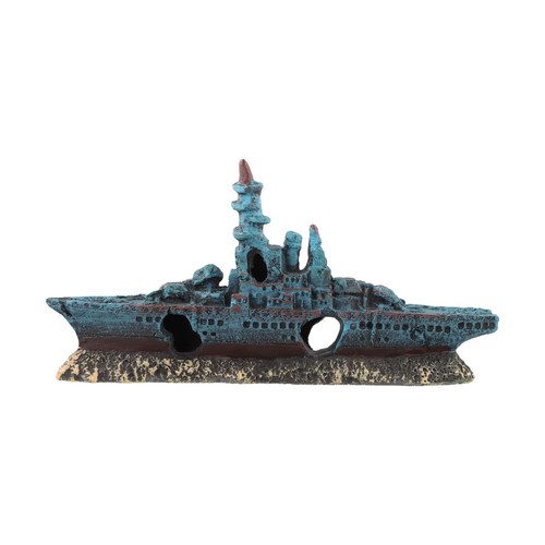 Acquario pesciera resina nave - resina,