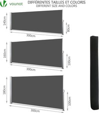 vidaXL Tenda da sole laterale