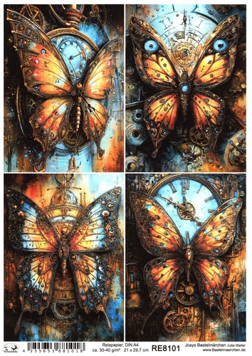 Carta riso din decoupage - carta,