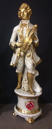 Statua uomo con violino - statua,