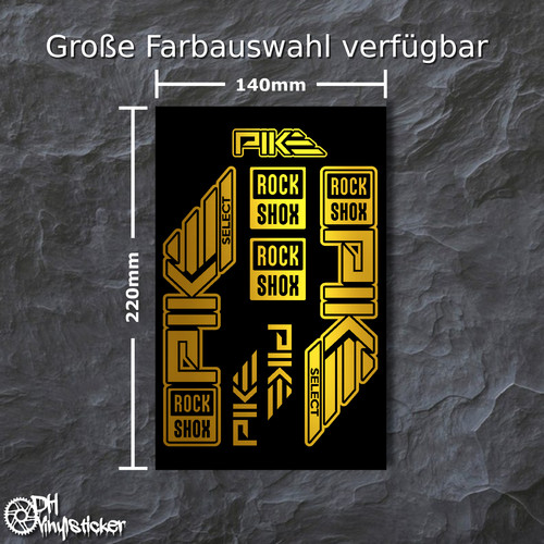 Rockshox pike sticker oro - sticker, |