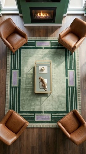 Tappeto moderno art deco - moderno,