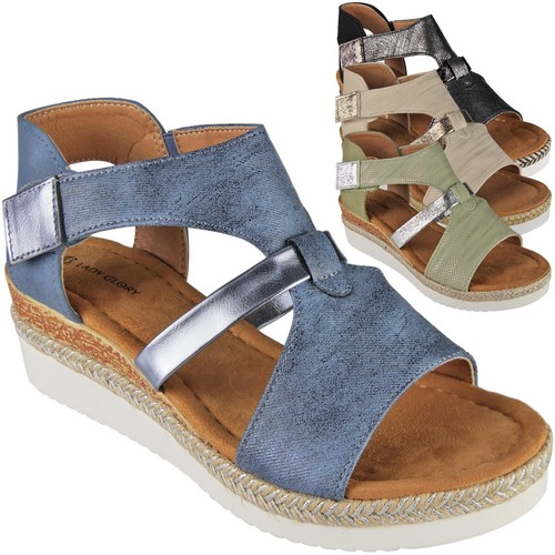 Sandali zeppa scarpe donna