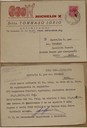 Cartolina pubblicitaria - cartolina,