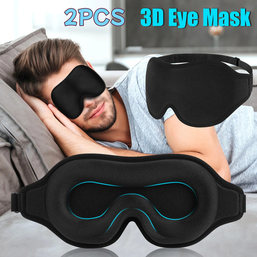 2pcs maschera occhi seta - 3d,