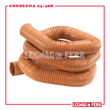 Tubo Flessibile Pellet  Flex Rosso apros Silicone D.80 1 Metro - Fumisteria