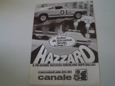 advertising Pubblicità 1981 TELEFILM HAZZARD CANALE 5 - GENERALE LEE