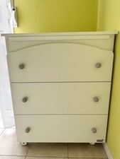 Comodino Fasciatoio Erbesi Bianco ottime condizioni 