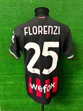 Maglia Milan FLORENZI Match Iussed Worn Shirt Preparat Indossata Camiseta Jersey