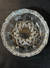 Posacenere per sigari RCR Royal Crystal Rock sfaccettato tondo 24% cristallo piombo 7" Italia