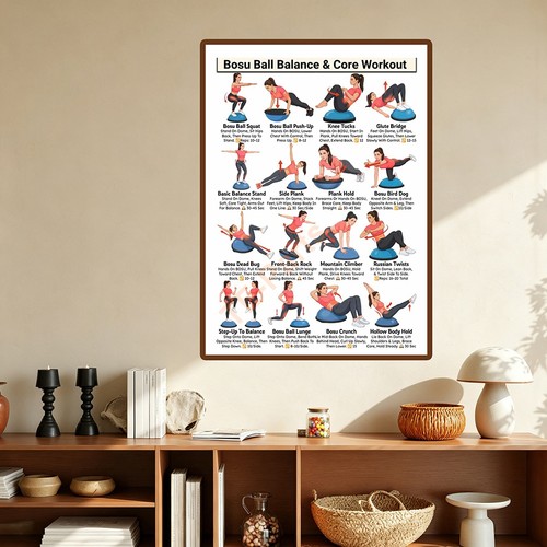 Poster parete bosu ball - da,