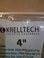 100-Krell Technologies Lucidante Fibra Ottica 4" Pellicola Ossido di Al 0,3um PSA PF00.3A-P-4