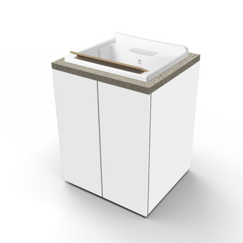 Lavatoio legno bianco 2 - bianco, a