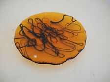 La murrina Plissè piccolo topazio portaoggetti centrotavola vetro murano nuovo