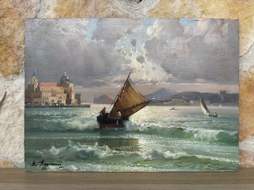 Quadro mareggiata pozzuoli - a, pozzuoli-