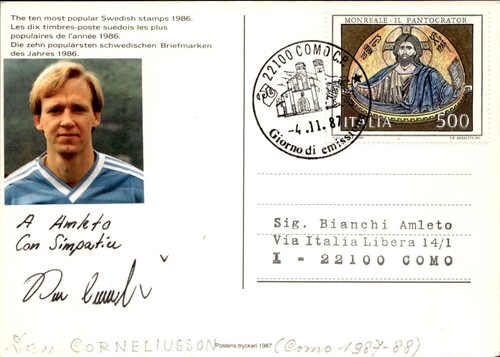 Cartolina con autografo - con,