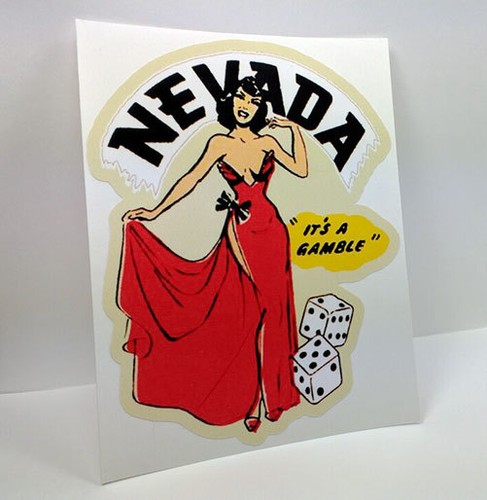 Adesivo nevada pinup - adesivo,