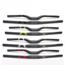 Manubrio piatto/rialzato in fibra di carbonio lucido 3K dritto 31,8*600-740mm