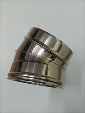 Curva 30° Canna Fumaria Doppia Parete Coibentata 200 - 250 mm Acciaio Inox