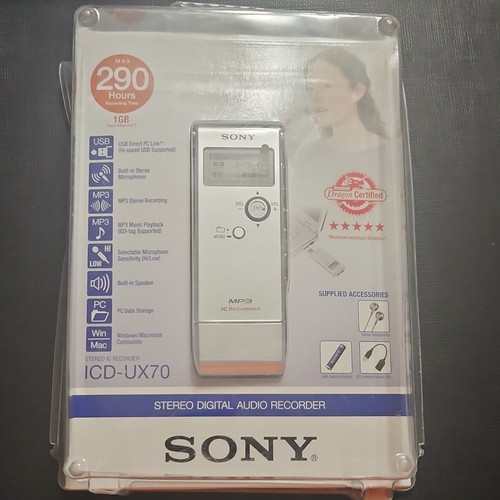 Sony icd ux70 handheld - sony, icd-ux70