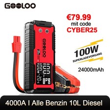 GOOLOO GT4000S Avviamento Auto Jump Starter PowerBank 4000A Caricatore Portatile