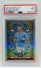 Erling Haaland 2023-24 Panini Select FIFA Stained Glass Prizm - Classificato PSA 9