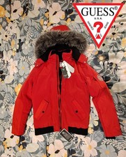 GUESS Giubbotto Uomo Rosso XS