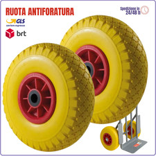 2 RUOTA per CARRELLO gomma