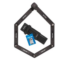 FISCHER PROTEC PLUS FK110 Lucchetto Pieghevole - 110 cm, Alta Sicurezza, Nero