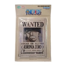 One Piece Metal Poster Collection WANTED Targa Edizione Limitata Roronoa Zoro IT