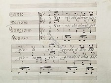 Manuscript Sheet Music -