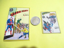 DC COLLECTION GAMES BATMAN SUPERMAN MINI ALBO FUMETTO ADESIVO GADGET 1979 Corno