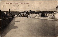 CPA VERONA L'Adige e Castel S