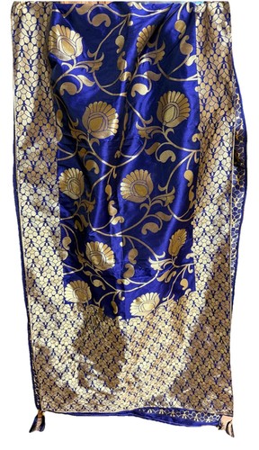 Sciarpa blu oro - oro, banarsi