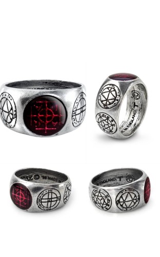 Anello alchimia gotica r71 - anello,