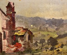 Silvestro Pistolesi Dipinto Su Tavola 24x19