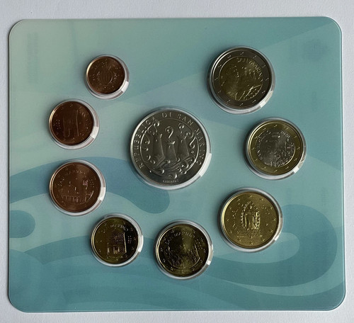 San marino coin set - marino,