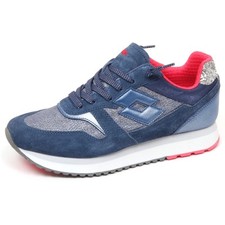 E9160 sneaker donna blu/silver