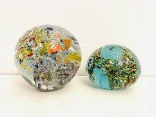 ? 2 grandi fermacarte in vetro di Murano anni 70 Anemone di mare acquario