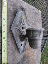 Applique da parete vittoriano antico in metallo art deco