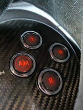 Pulsante Adesivo Sticker per Fiat 500 595 695 MTA Cambio Facile Installazione