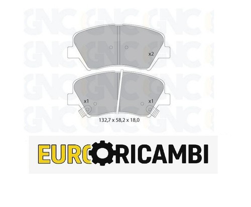 Kit pastiglie anteriori kia - kit,