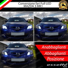 KIT FARI FULL LED MAZDA 3 BK ANABBAGLIANTI ABBAGLIANTI POSIZIONE CANBUS 6000K