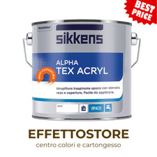 ALPHA TEX ACRYL  BIANCO IDROPITTURA TRASPIRANTE PER INTERNI SIKKENS